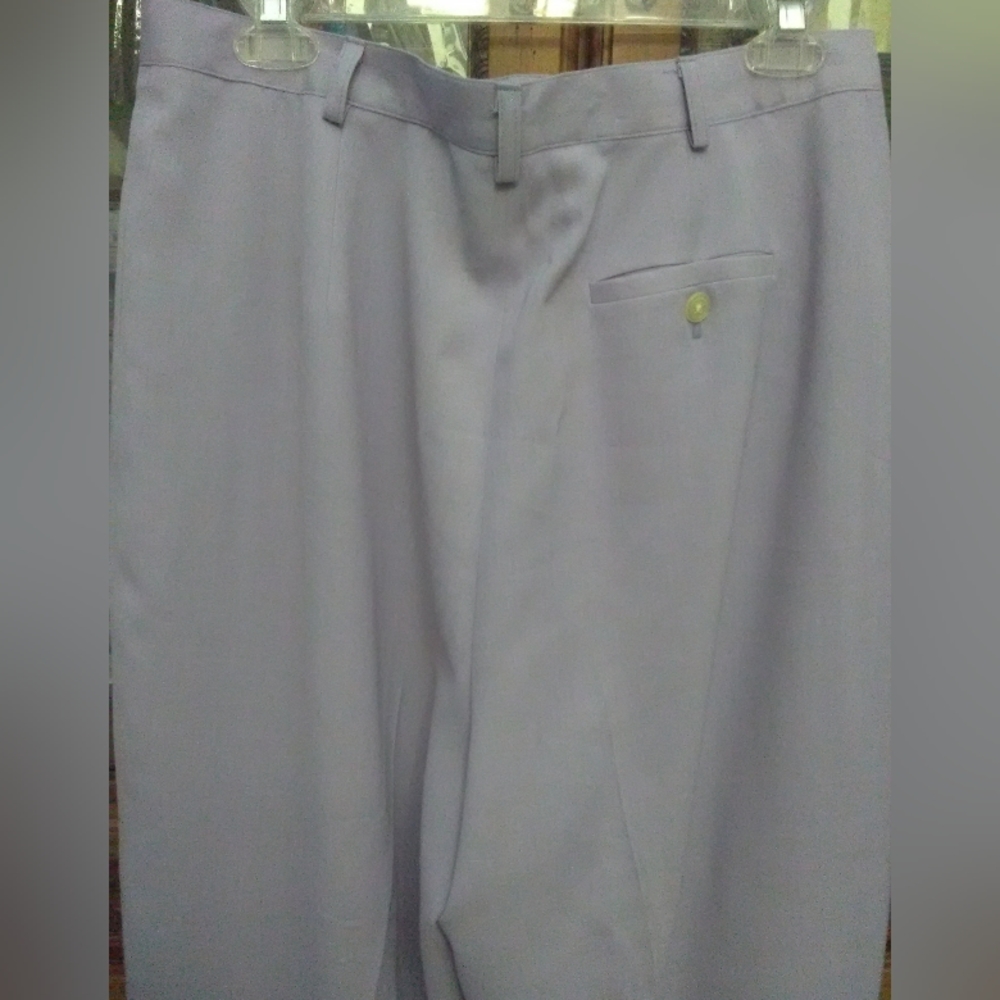 BNWOT VINTAGE 90s LAVENDER PANTS BY RALPH LAUREN SZ. 14 PLEATED CUFFED HEM - Picture 4 of 10